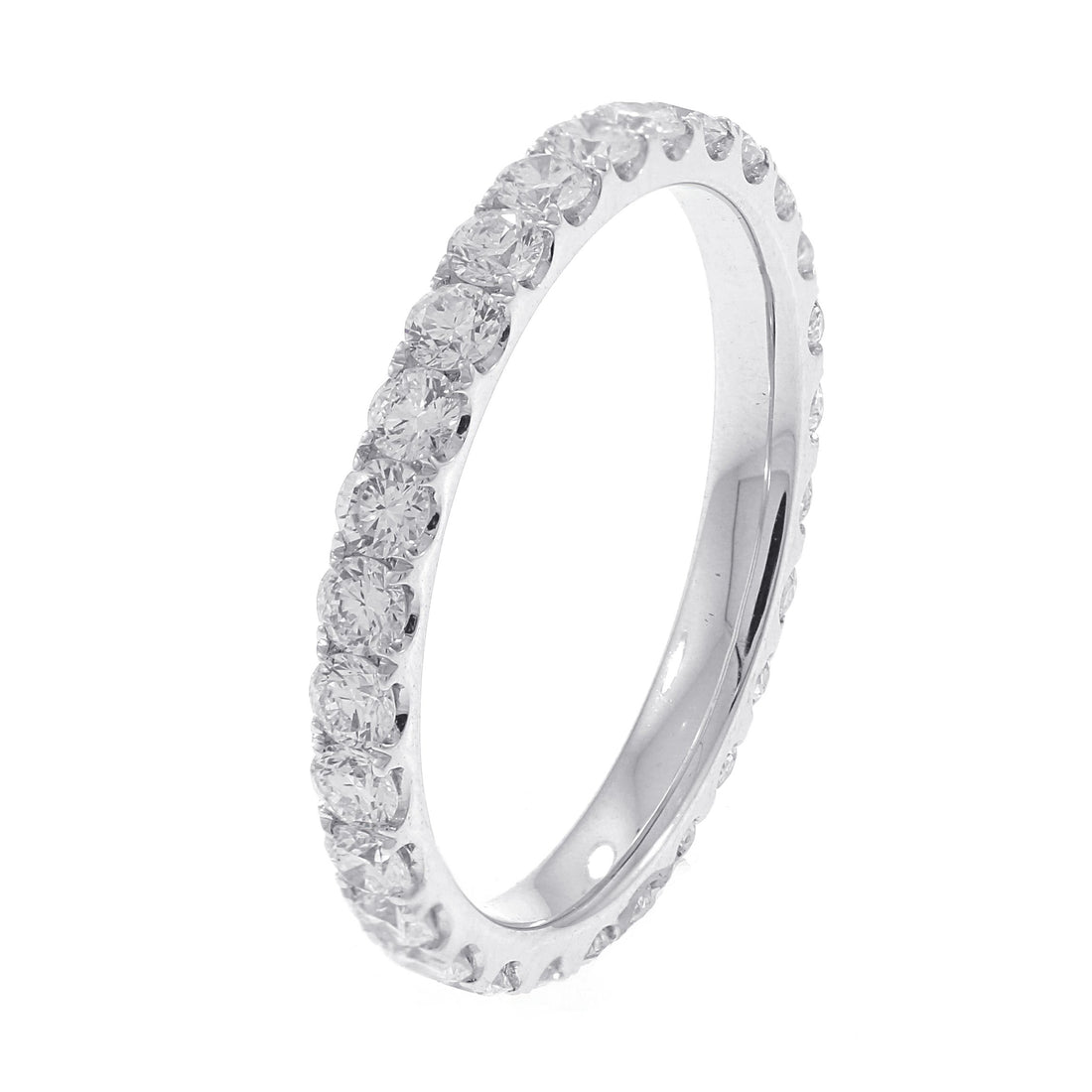 18kt White Gold Diamond Eternity Band