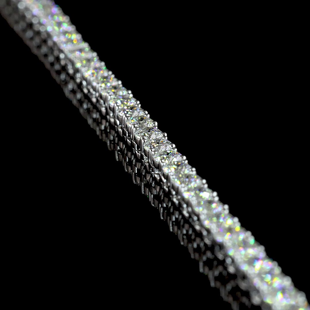 14kt White Gold Lab Diamond Tennis Necklace