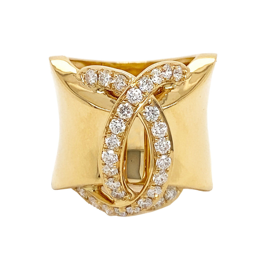 18kt Yellow Gold Diamond Ring