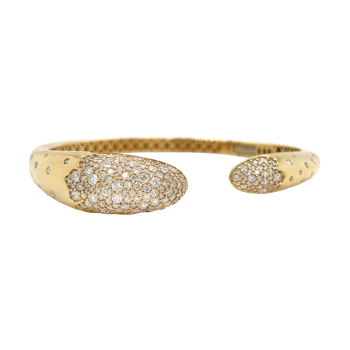 18kt Yellow Gold Diamond Bangle