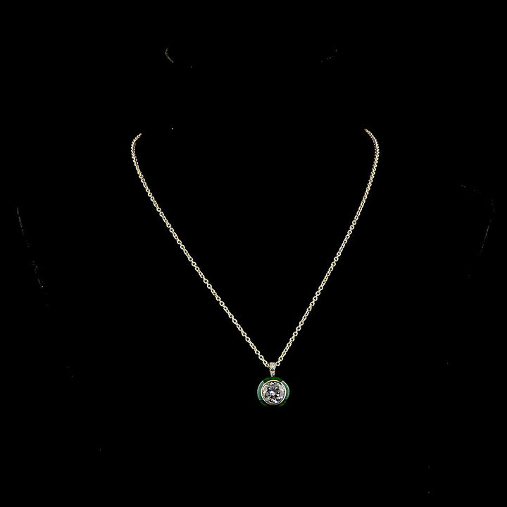 14kt Yellow Gold Lab Diamond Pendant