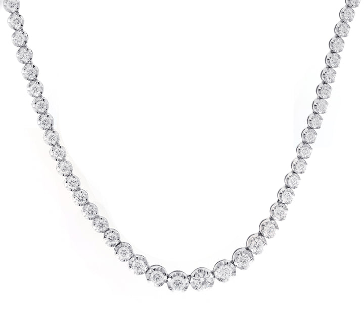 18kt White Gold Diamond Necklace