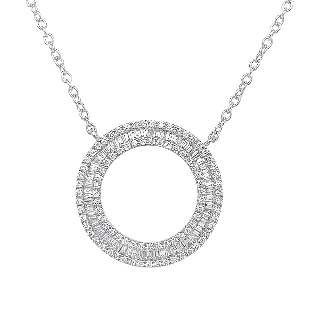18kt White Gold Diamond Pendant