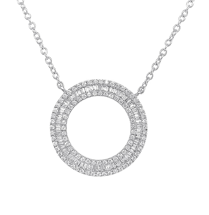 18kt White Gold Diamond Pendant