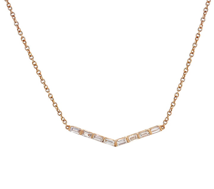 18kt Rose Gold Diamond Pendant