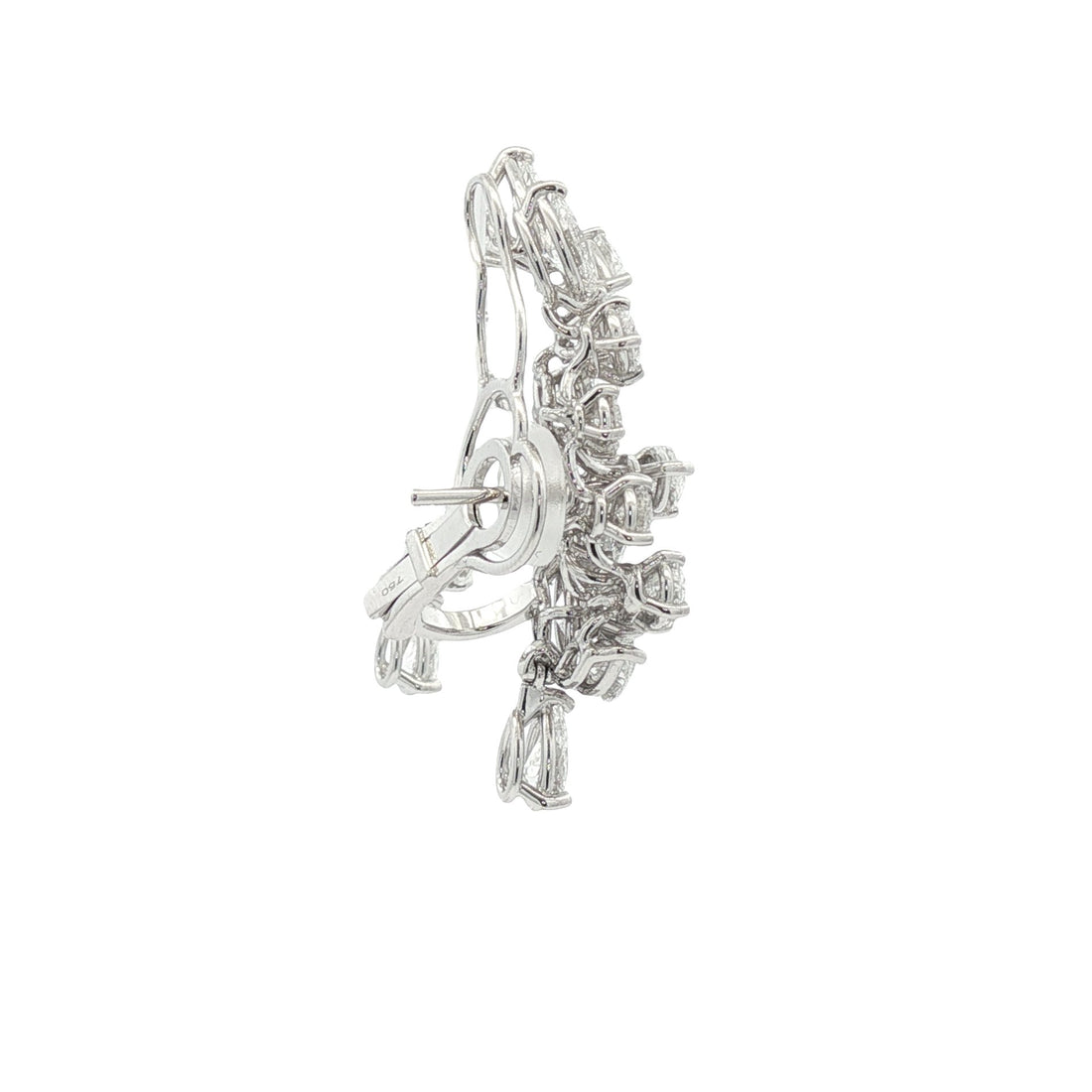 18kt White Gold Diamond Earrings
