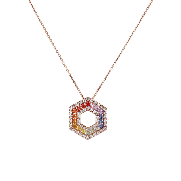 18kt Rose Gold Diamond Pendant