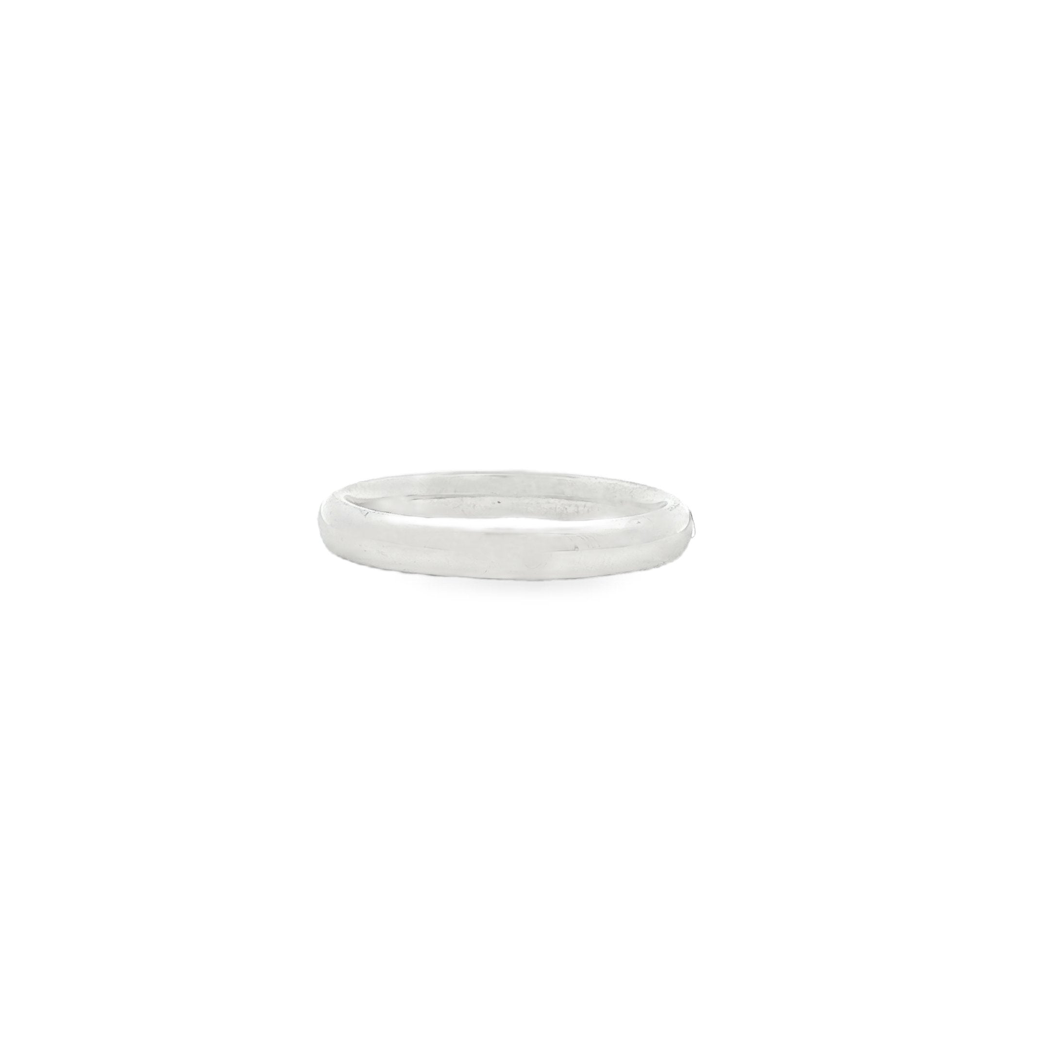 14kt White Gold Wedding Band