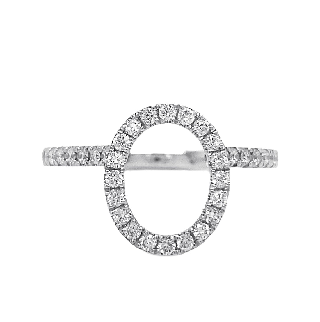 18kt White Gold Diamond Semi Mount