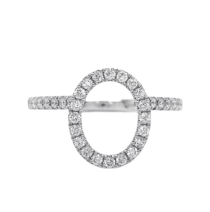 18kt White Gold Diamond Semi Mount