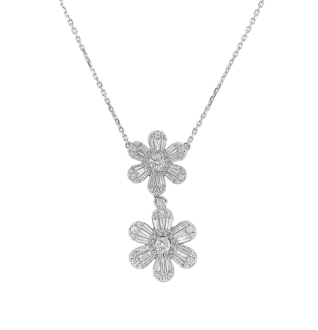 18kt White Gold Diamond Pendant