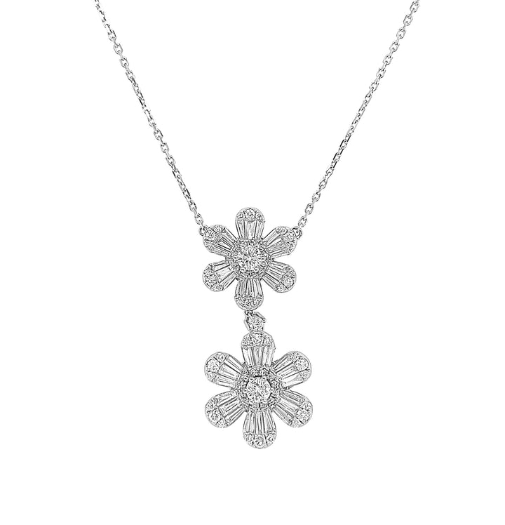18kt White Gold Diamond Pendant