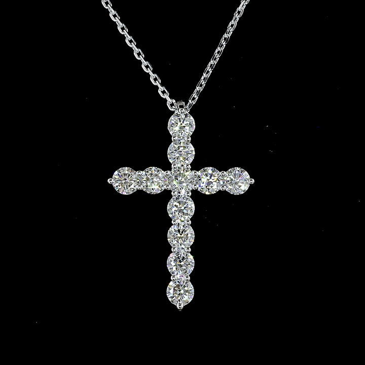 14kt White Gold Lab Diamond Pendant