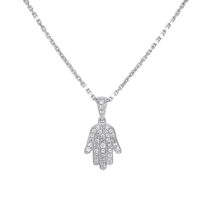 18kt White Gold Diamond Pendant
