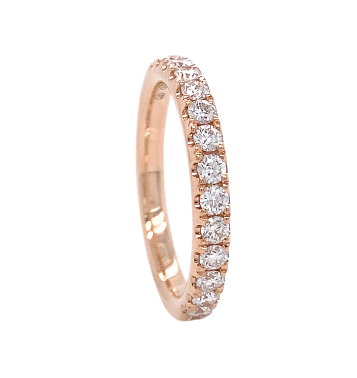 18kt Rose Gold Diamond Band