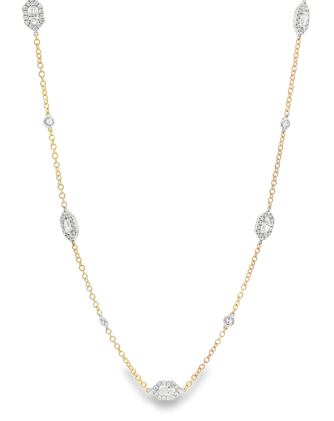 18kt Yellow And White Gold Diamond