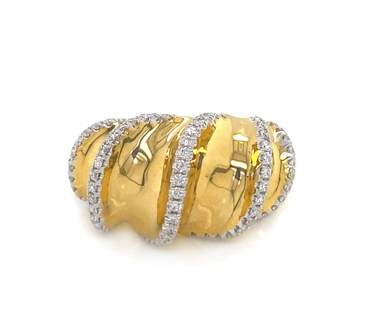 18kt Yellow Gold Diamond Ring