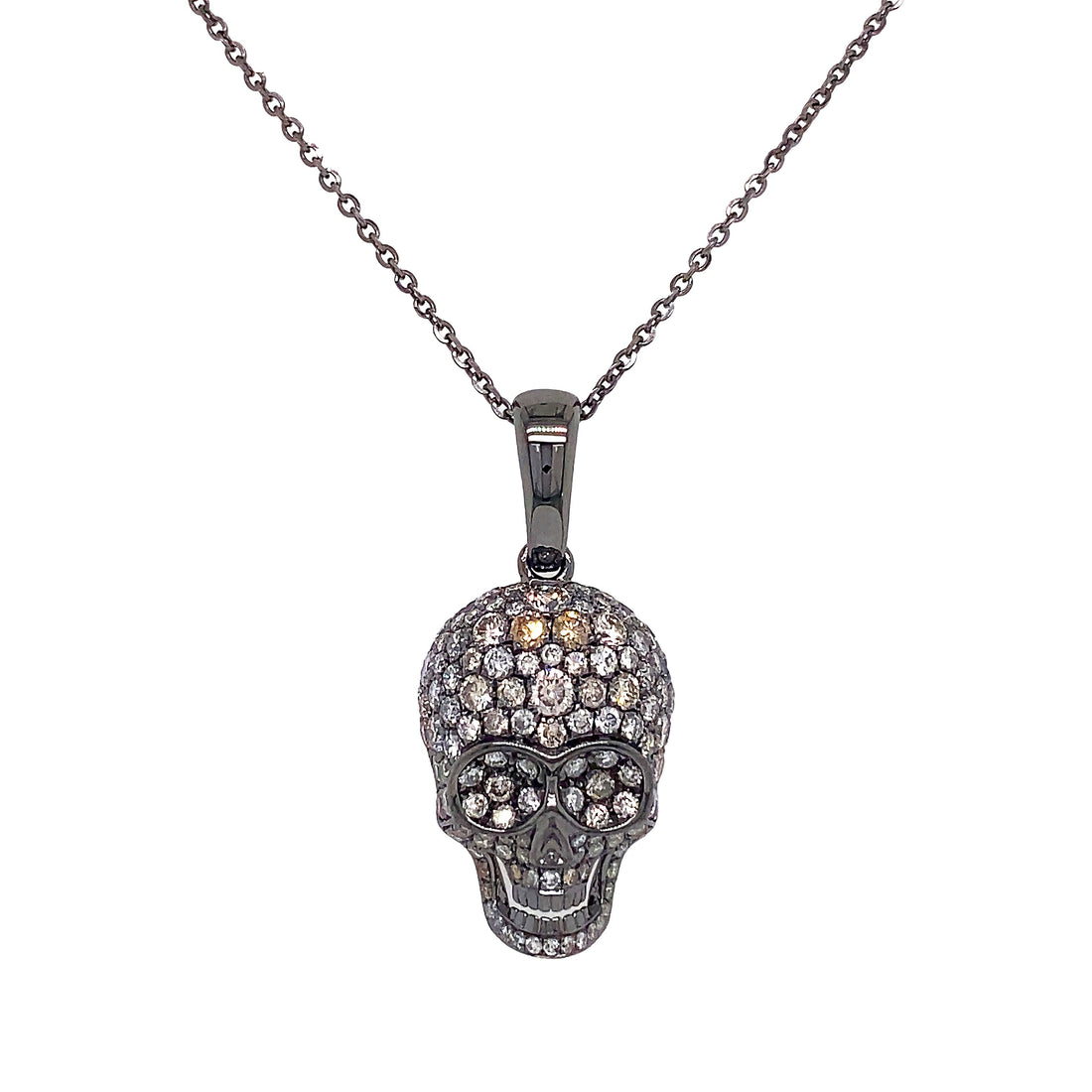 18kt Black Gold Diamond Pendant