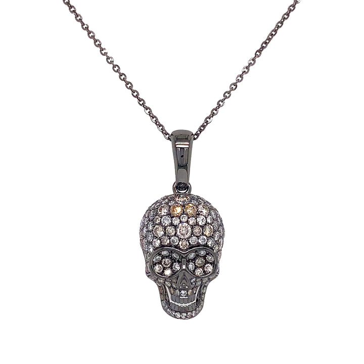 18kt Black Gold Diamond Pendant