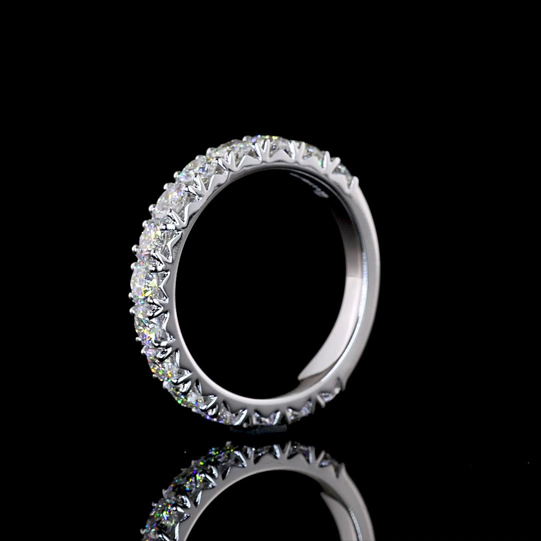 14kt White Gold Lab Diamond Eternity Band