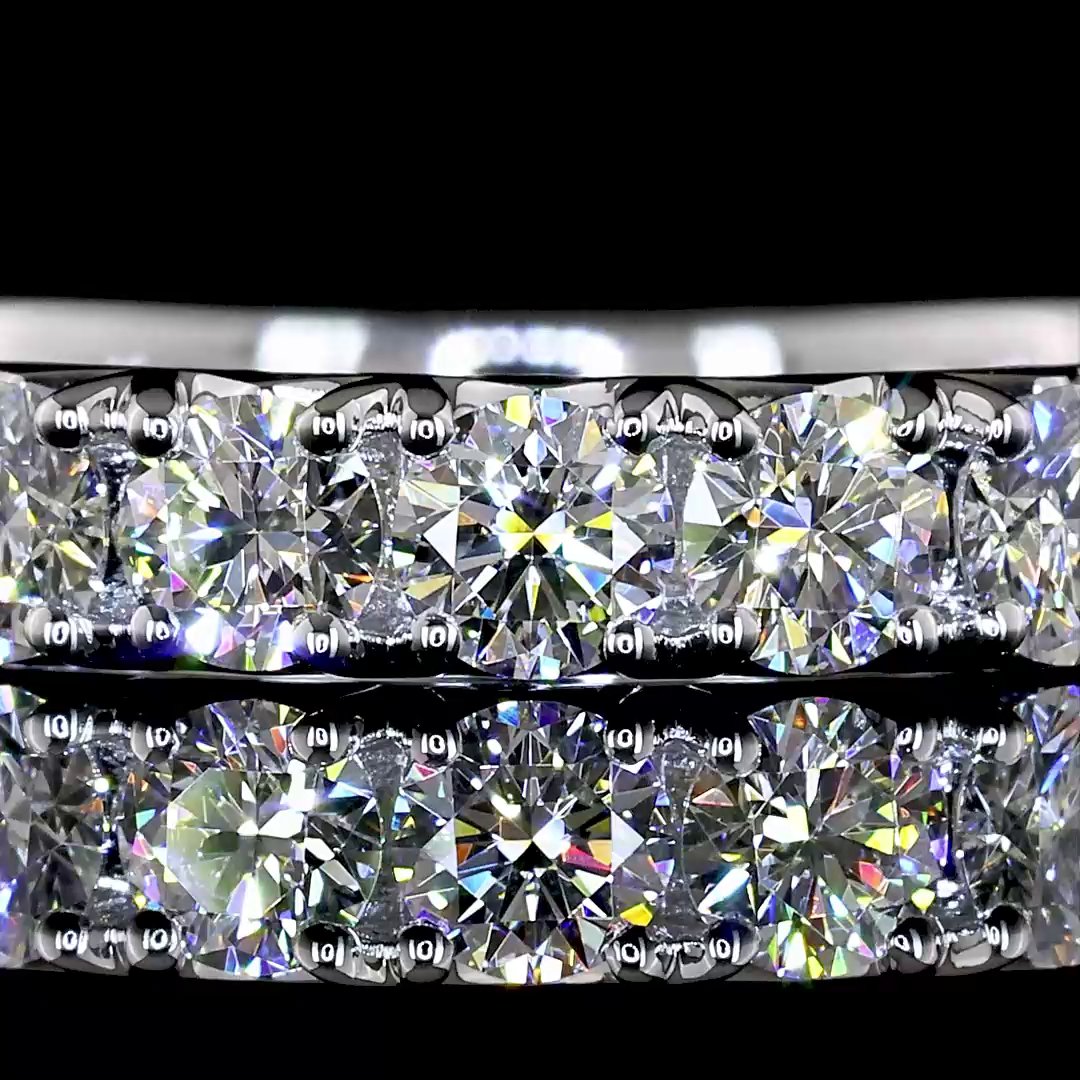 14kt White Gold Lab Diamond Eternity Band