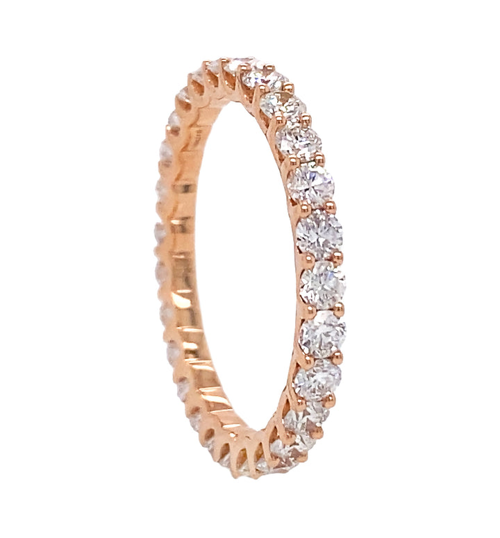 18kt Rose Gold Diamond Band