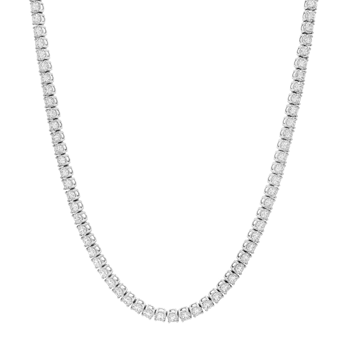 14kt White Gold Lab Diamond Tennis Necklace