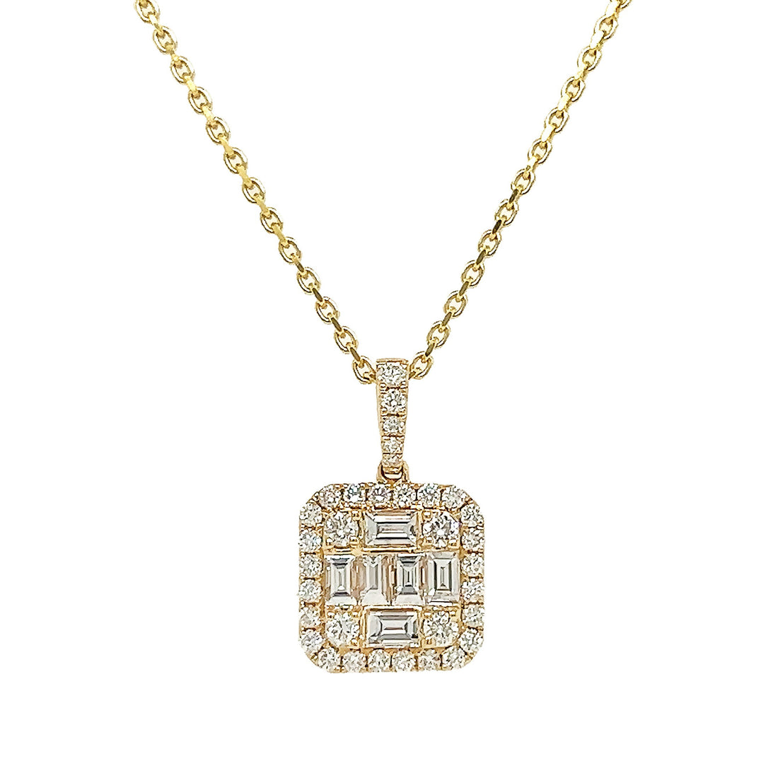 18kt Yellow Gold Diamond Pendant