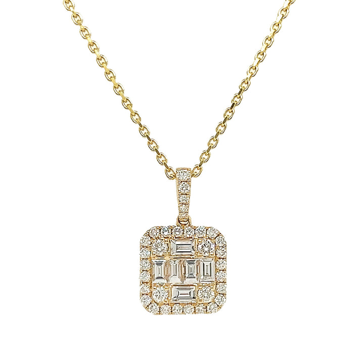 18kt Yellow Gold Diamond Pendant