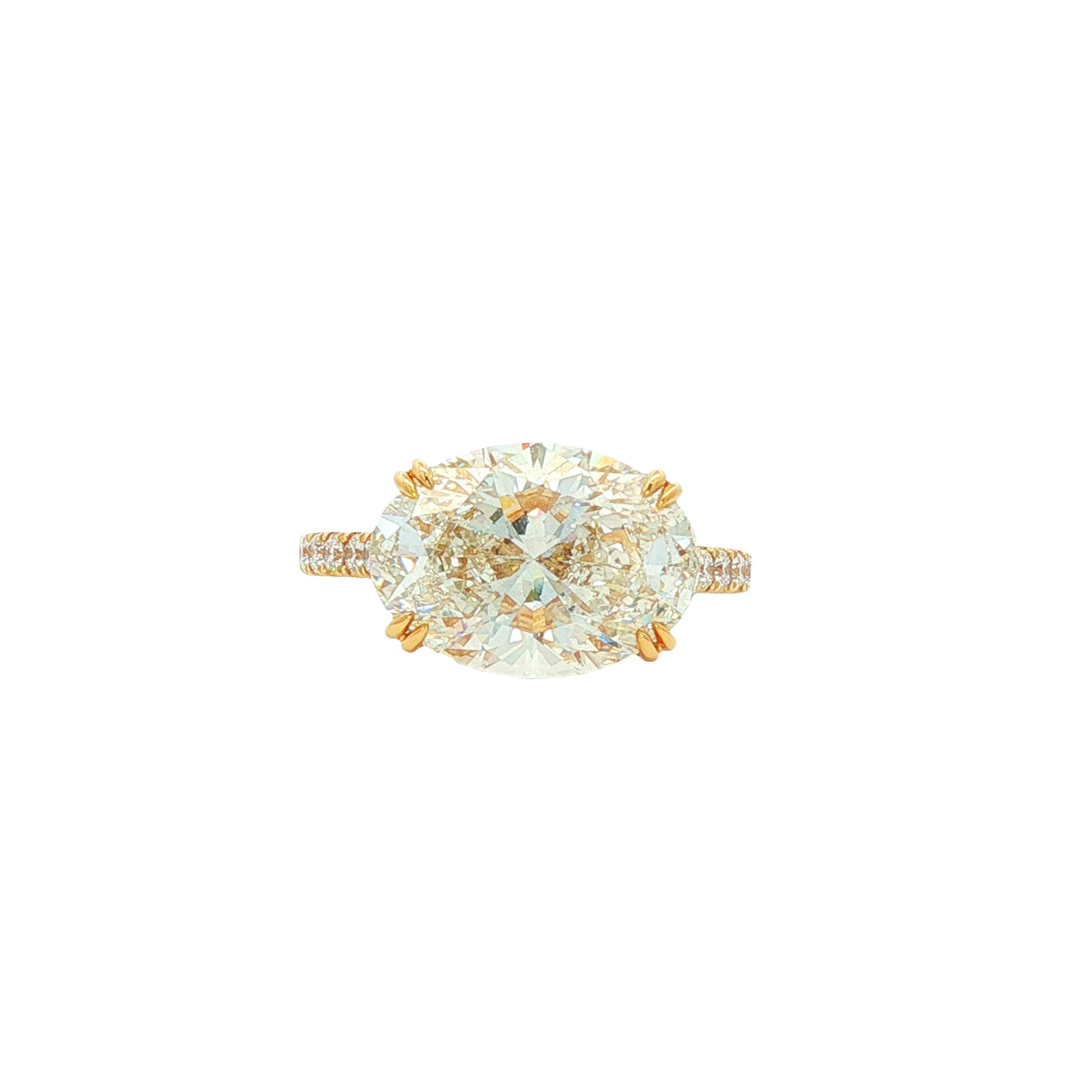 14kt Yellow Gold Lab Diamond Ring