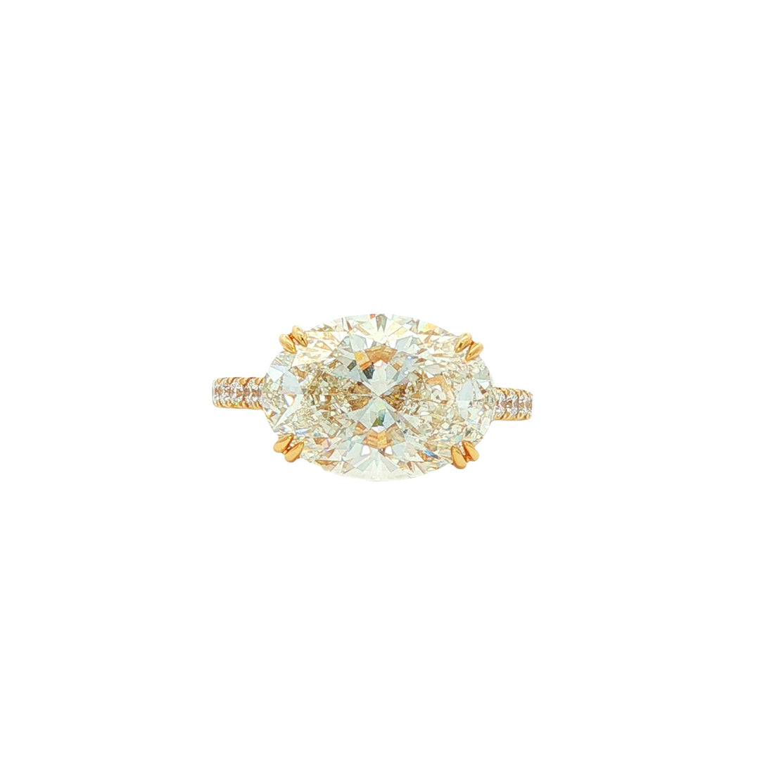 14kt Yellow Gold Lab Diamond Ring