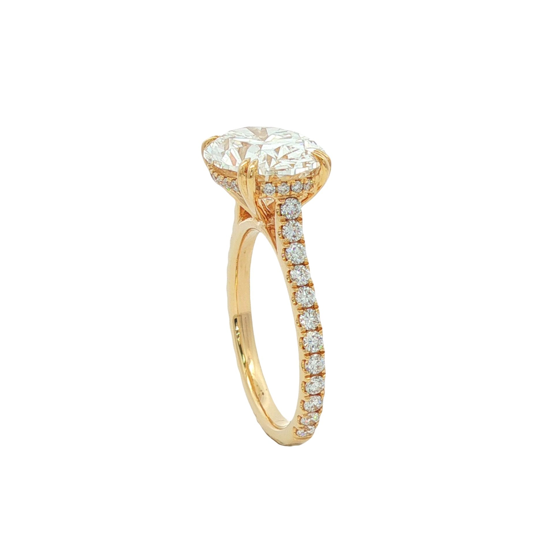14kt Yellow Gold Lab Diamond Ring