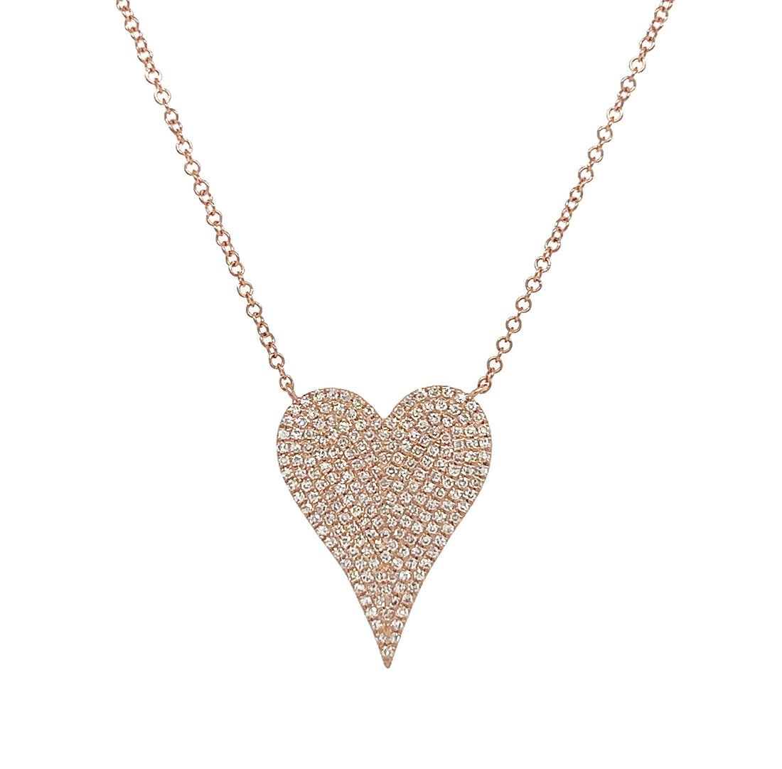 14kt Rose Gold Diamond Pendant