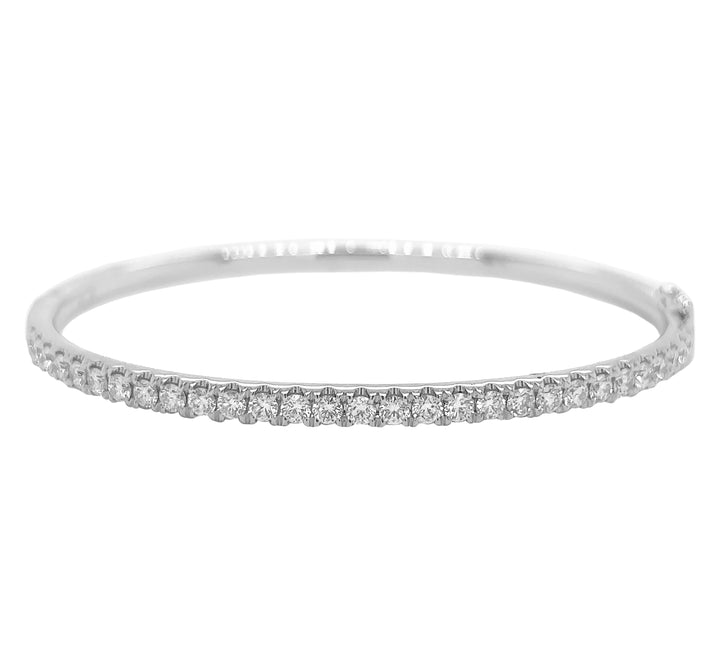 18kt White Gold Diamond Bangle