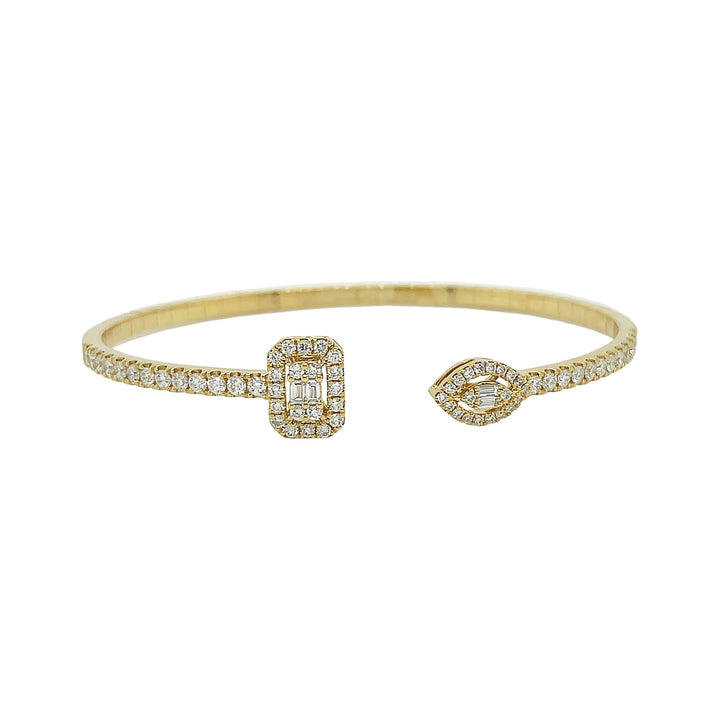 18kt Yellow Gold Diamond Bangle