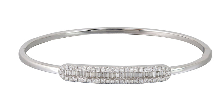 18kt White Gold Diamond Bangle