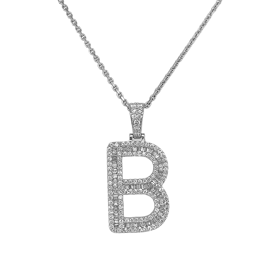 18kt White Gold Diamond Pendant
