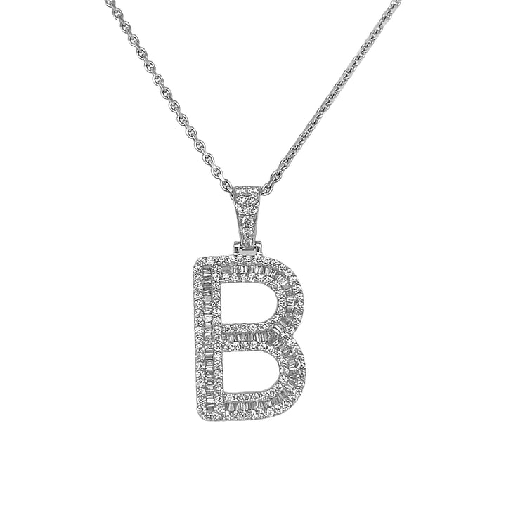 18kt White Gold Diamond Pendant