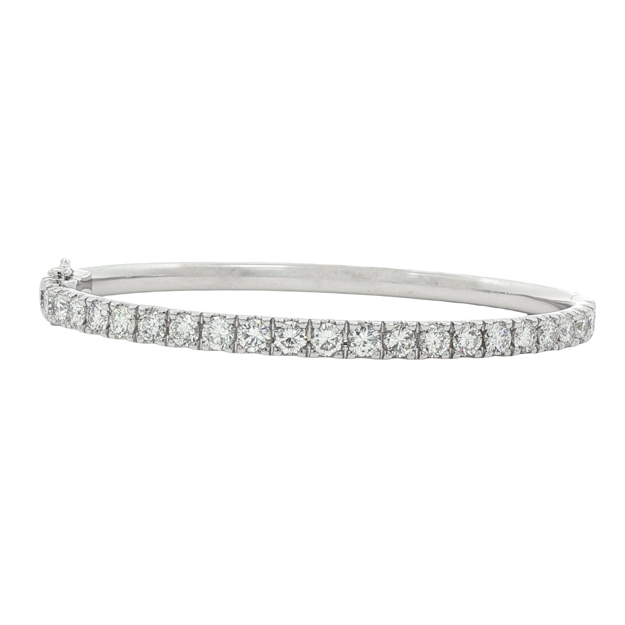 18kt White Gold Diamond Bangle