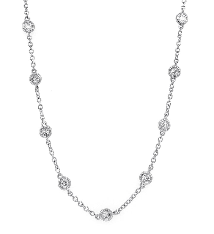 18kt White Gold Diamond Necklace