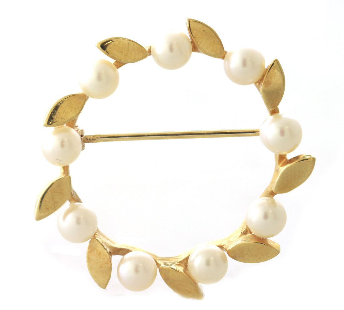 14kt Yellow Gold Pearl Pendant/Pin