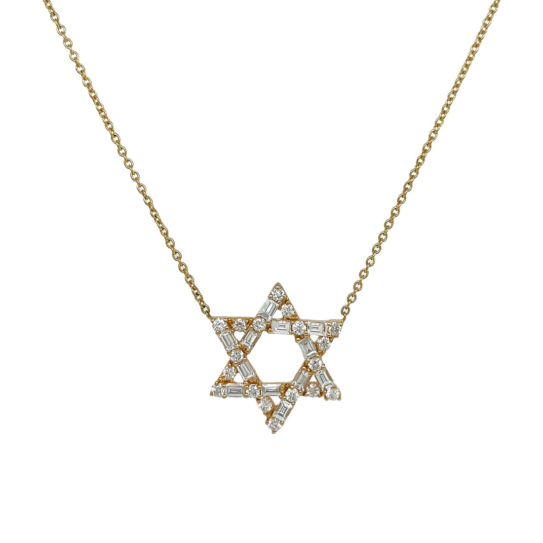 18Kt Yellow Gold Daimond Star Pendant