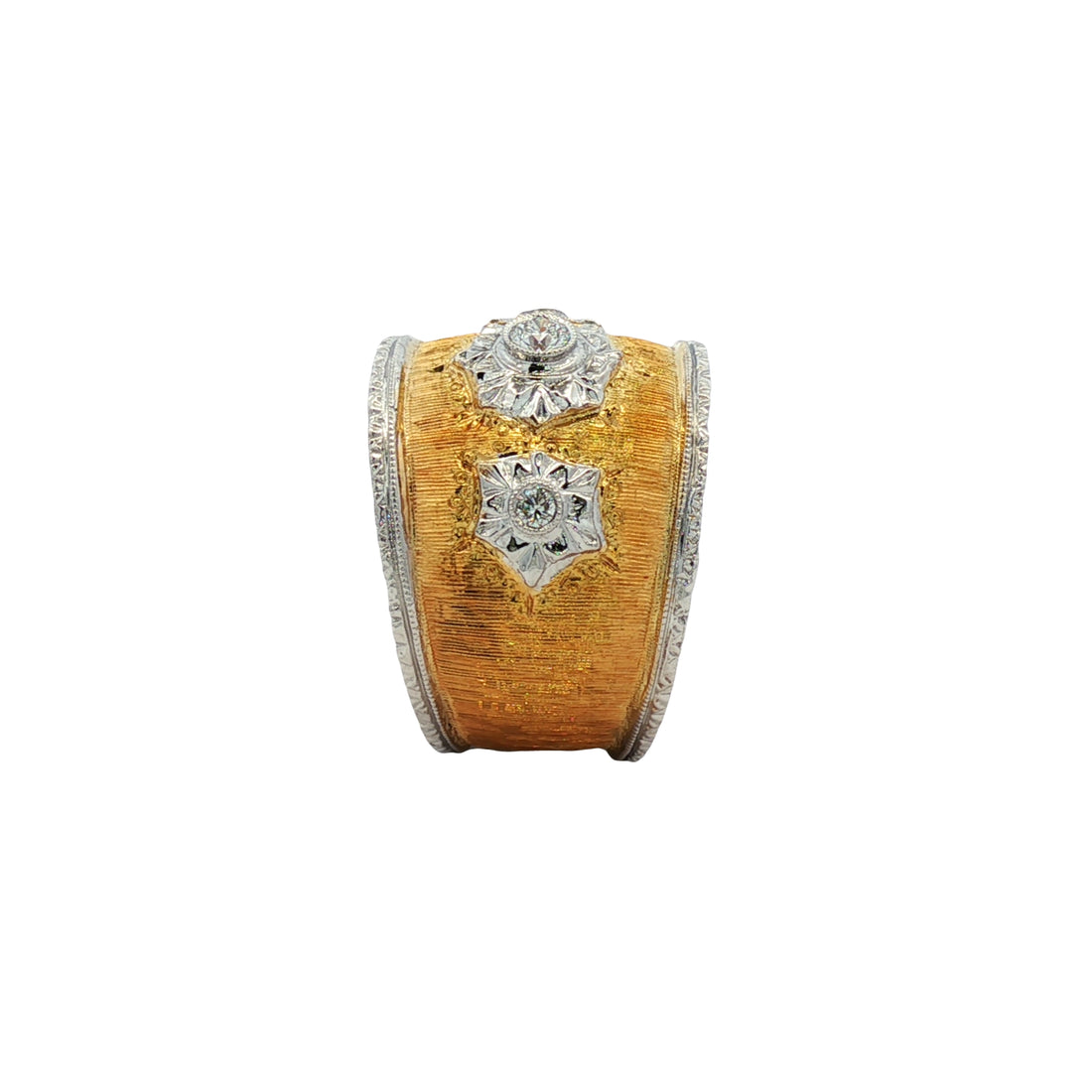 18kt Yellow And White Gold Diamond Ring