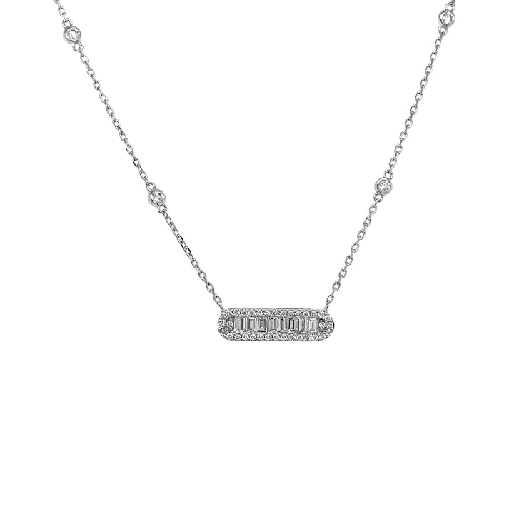 18kt White Gold Diamond Pendant