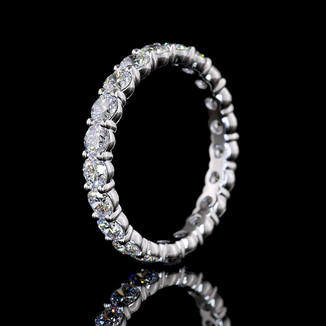 14kt White Gold Lab Diamond Eternity Band