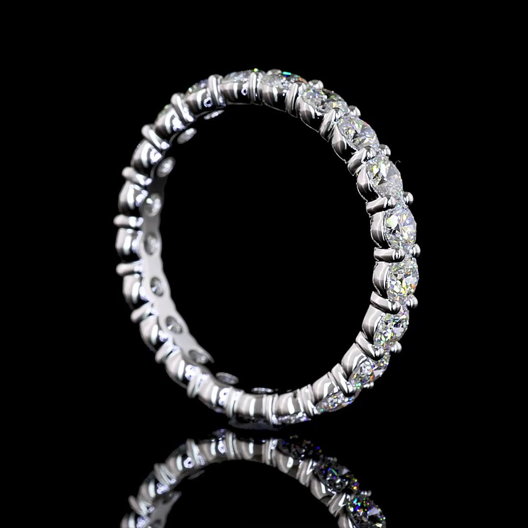14kt White Gold Lab Diamond Eternity Band