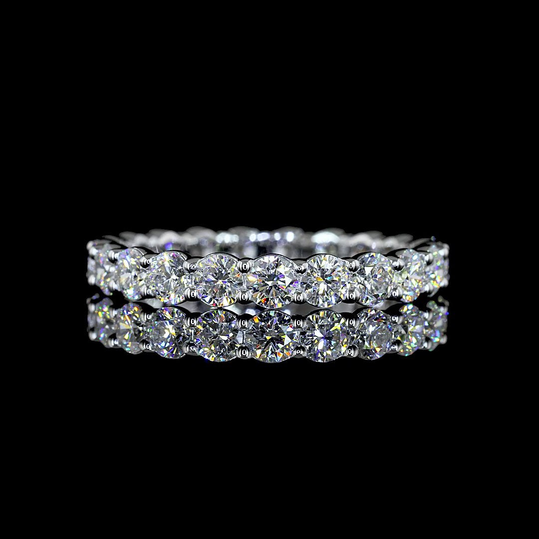 14kt White Gold Lab Diamond Eternity Band