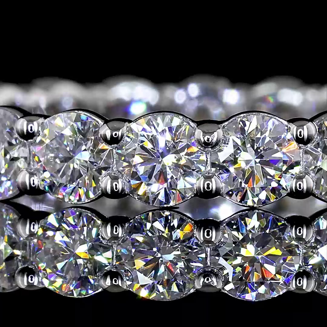 14kt White Gold Lab Diamond Eternity Band