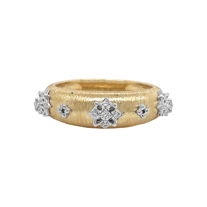 18kt Yellow and White Gold Diamond Ring