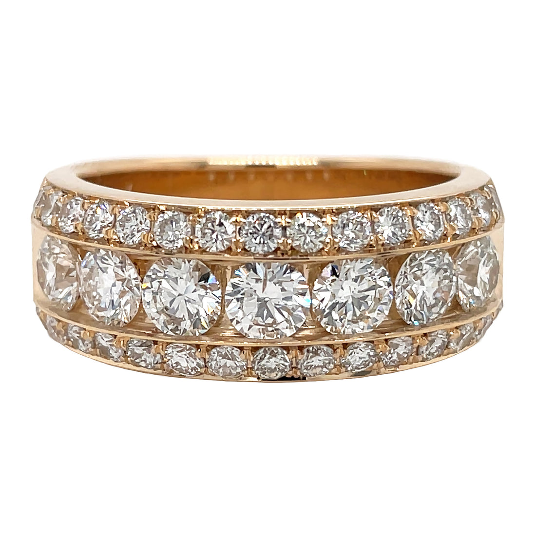 14kt Yellow Gold Diamond Band